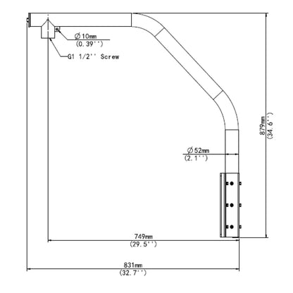 Alibi Vigilant Parapet Wall Bracket Mount