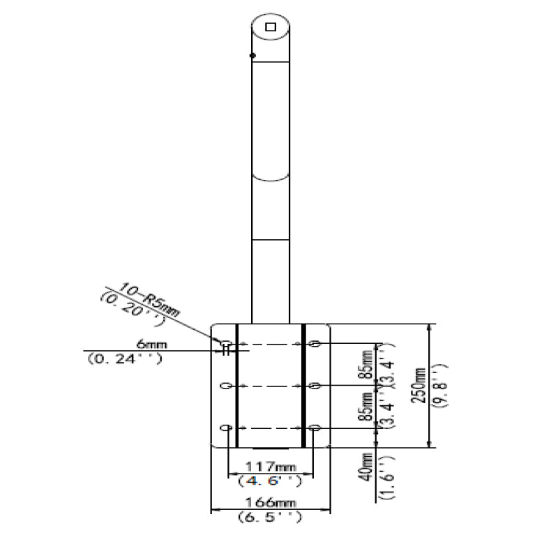 Alibi Vigilant Parapet Wall Bracket Mount