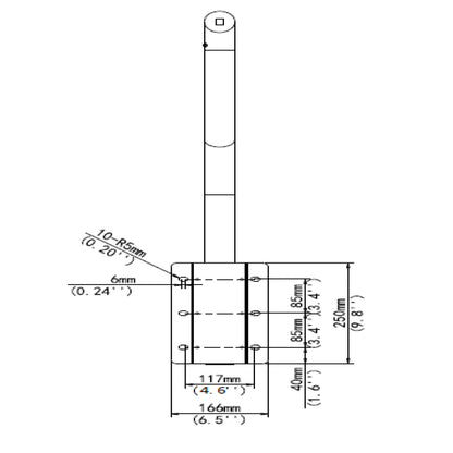 Alibi Vigilant Parapet Wall Bracket Mount